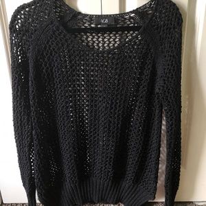 Black knit sweater